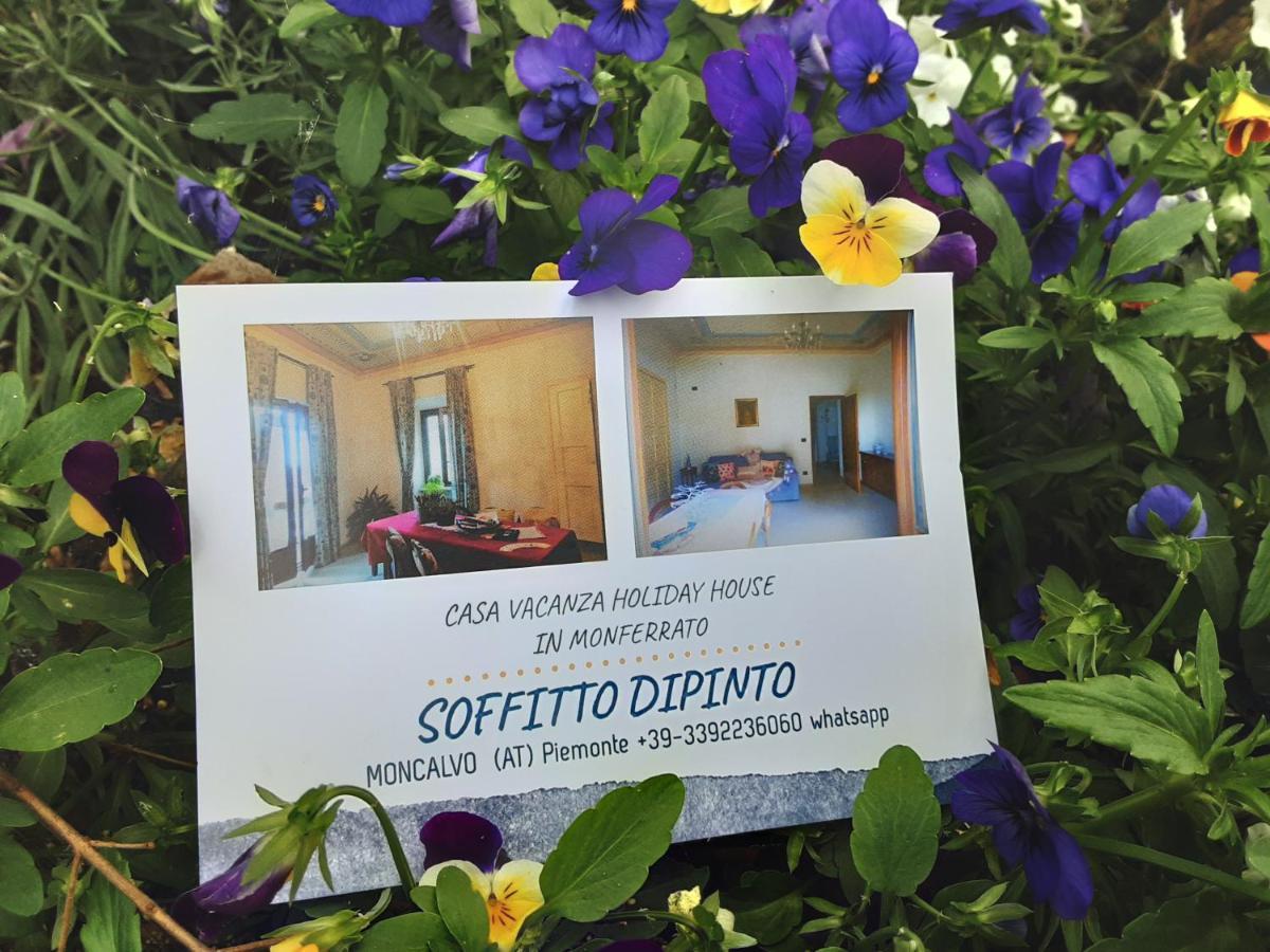 Ferienwohnung Soffitto Dipinto Moncalvo Exterior foto